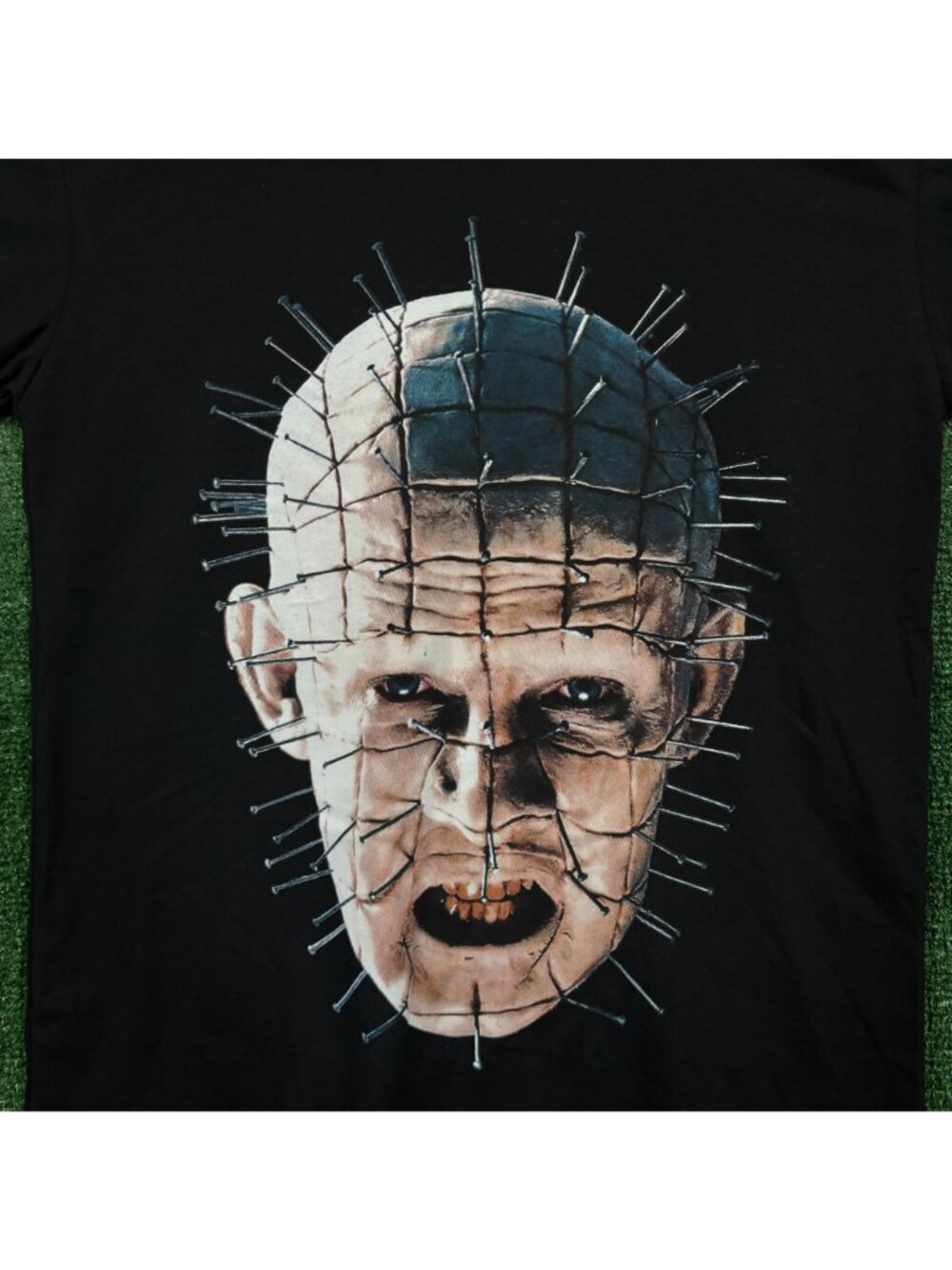 Hellraiser Pinhead Big Head Close Up Horror T-Shirt Size Large - Picture 2 of 4